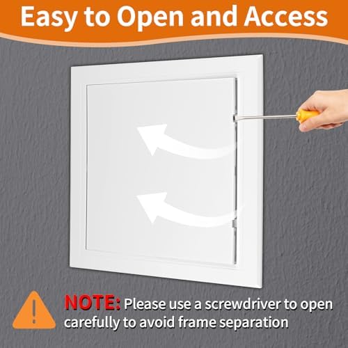 Drywall Access Panel 12×12 in, Plastic Wall Hole Cover - Image 5