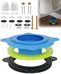 Elastic Wax Ring Toilet Seal, No Mess Gasket Replacement Repair Kit Install by boeemi