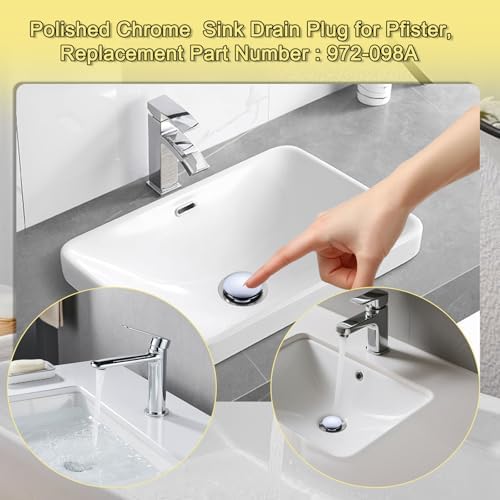 Bathroom Sink Pop Up Drain Stopper - Image 4