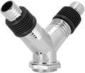 Y Pipe Connector Floor Drain Adapter PVC 2.8x1.6x0.8in Washing Machine Drain by Unknown