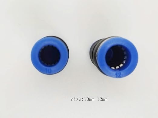 zjxed 12mm OD x 10mm OD Pneumatic quick Connector Push to Connect fittings - Image 2