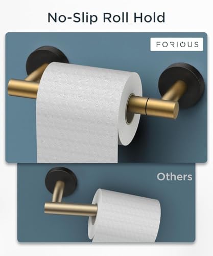 FORIOUS Commercial Toilet Paper Holder Wall Mount Bathroom Tissue Holder - Image 3