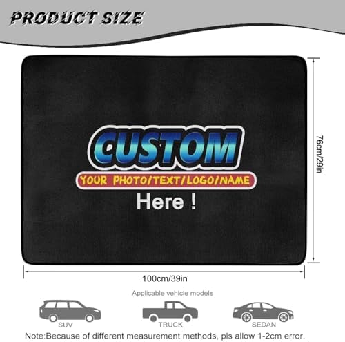 ELEQIN Custom Personalized Car Trunk Mat, Add Your Own Photo Non Slip Backing - Image 7