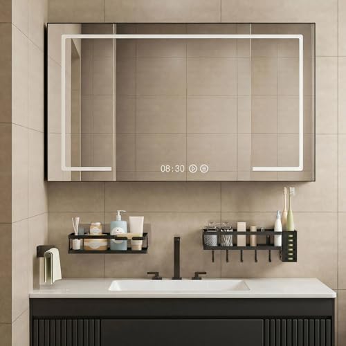 PUSDON 5-in-1 Shower Caddy & Kitchen Organizer Set, Wall Mount Wide Spice Rack - Image 5