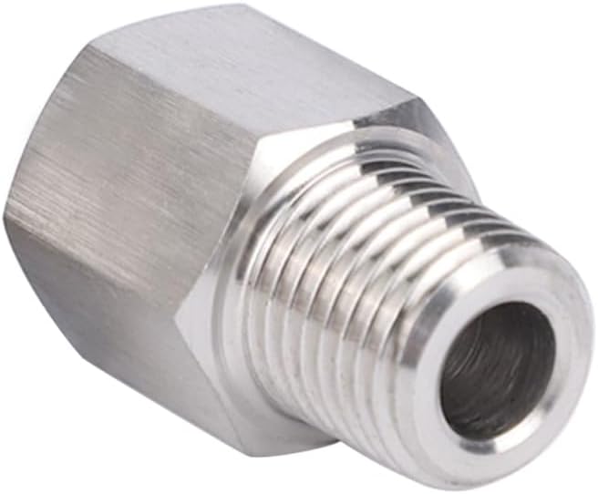 Stainless Steel 304 1/4" NPT Female x M16*1.5 Male Pipe Adapter 1pc by Unknown