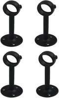 Black Edition Stainless Steel Wardrobe Pipe, Closet Lever Support Rod Holder by FYTRONDY