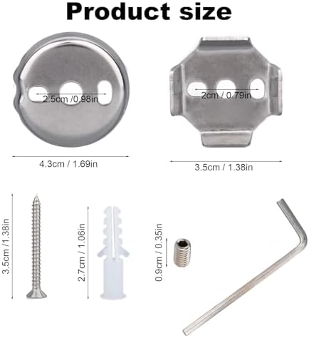 15pcs Towel Bar Replacement Parts Set kit, Shower Bathroom Towel Bar - Image 2