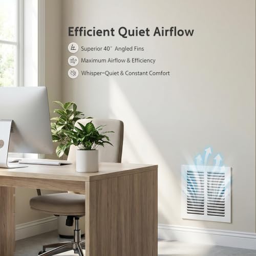 Steel Return Air Grille, Fits Universal Duct Opening, Stamped Durable Steel - Image 6