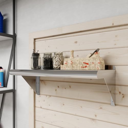 AmGood 10 in. x 24 in. Stainless Steel Wall Mount Shelf - Image 5