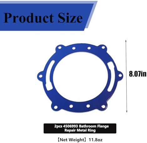 2 PCS 4506993 Toilet Flange Repair Metal Ring - Image 2