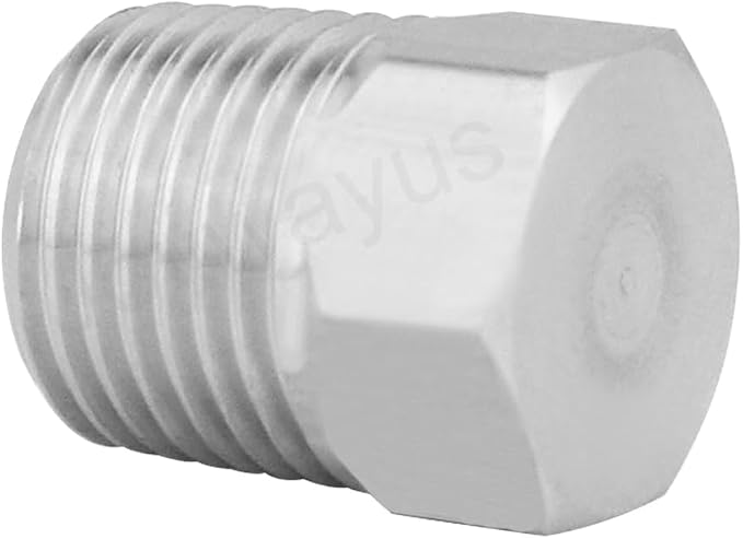 Joywayus 5Pcs Stainless Steel Outer Hex Thread Socket Pipe Plug Fitting 1/8" - Image 6