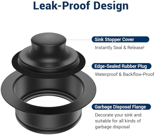 Kitchen Sink Flange Stopper Black - Image 3
