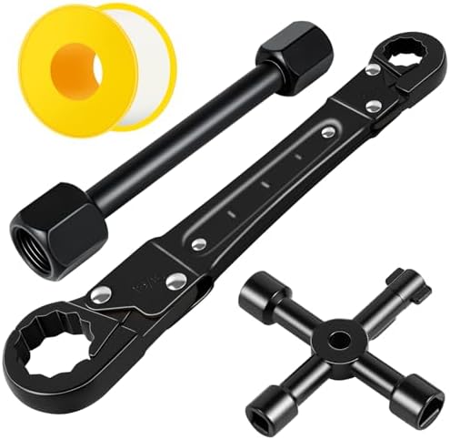 Ponpon Angle Stop Wrench Kit, Plumbing Tools, Angle-on Plumber Wrench by Ponpon