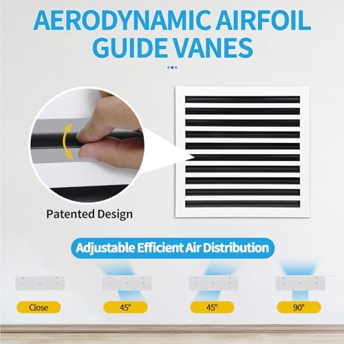 20x20 Modern AC Vent Cover, Decorative Air Vent Register Grille - Image 2