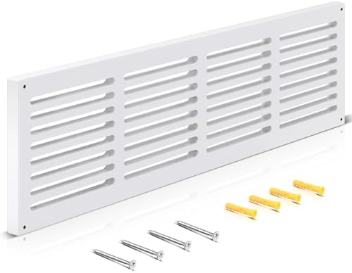 Colingmill 2 Pcs Decorative Return Air Vent Cover 32 x 8.5 x 3/4 Inch White MDF by Colingmill