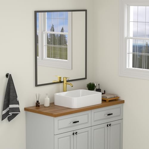 Logmey 19 Inch White Bathroom Vessel Sink 19x15 Inch Large Rectangle Vessel Sink - Image 3