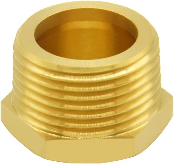 Hooshing 3PCS Brass Pipe Fittings 3/4" NPT Male Outer Hex Head Pipe Plug - Image 6