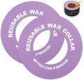 2 PCS Purple Reusable Silicone Wax Collars Fits Most 14-16 Oz by Unknown