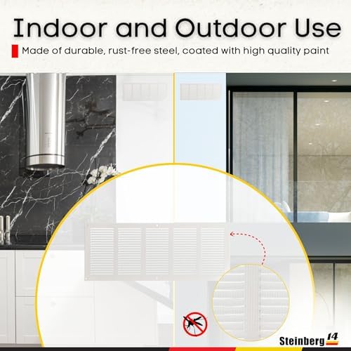 Steinberg14 White Vent Cover 18x6 - Image 6
