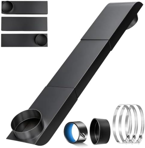 4" Periscope Dryer Vent, Upgraded 29-45" Slim Offset Adjustable Duct, Stainless by Ajonrkwm