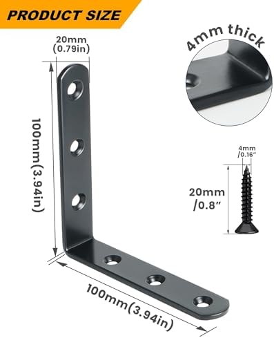 Alise 4Pcs Floating Shelf Brackets - Image 2