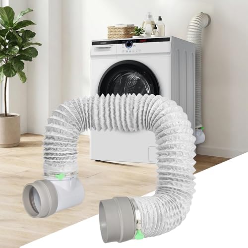 Dryer Vent Hose Connector Kit for Tight Spaces, 90° Elbow-to-Straight by CATSORICH