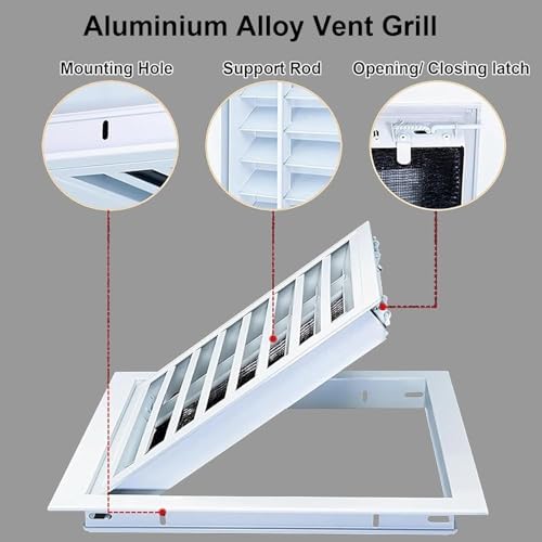 Modern 8x8 Inch Return Air Grille - Image 5