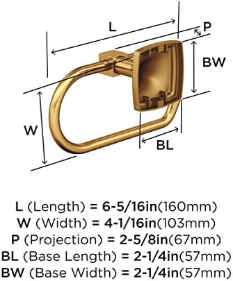 Amerock Stature 6-5/16" Champagne Bronze Single Post Toilet Paper Holder - Image 6