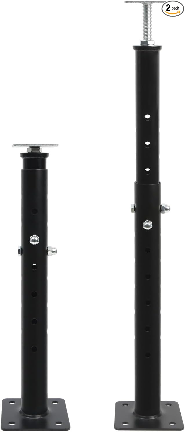 4-Pack House Floor Jacks, 19–35 Inch Adjustable Steel Posts, Suitable by Unknown