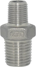 1/4" x 1/8" Male Threaded Reducing Nipple Fitting/Adapter, Stainless Steel by Megairon