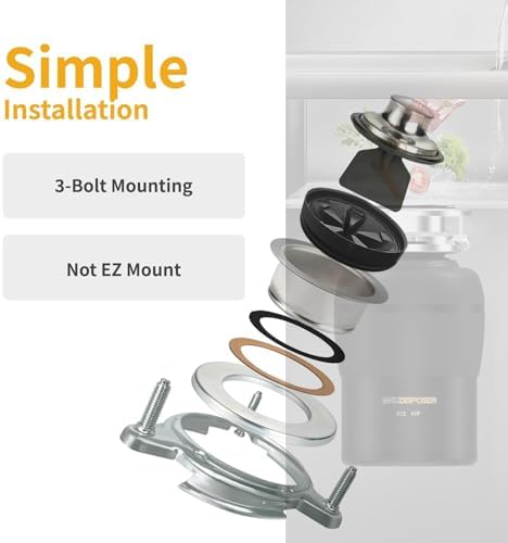 Garbage Disposal 1/2 HP Easy install Quiet - Image 6