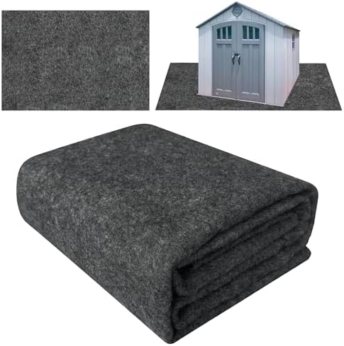 Ogrmar 10x10 FT Outdoor Storage Shed Mat Waterproof Tent Floor Mat Gray by Ogrmar