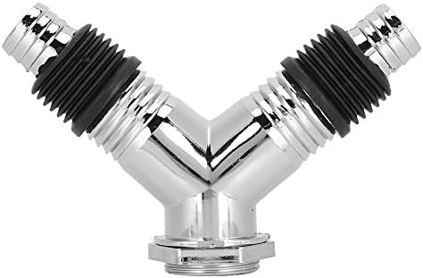 Y Pipe Connector Floor Drain Adapter PVC 2.8x1.6x0.8in Washing Machine Drain - Image 6