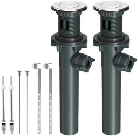 Hibbent 2 Pack Bathroom Sink Drain Assembly by Hibbent