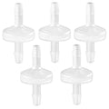 5 Packs Check Valve 1/8” One-Way PVDF Plastic Hose Barb by JoyTube
