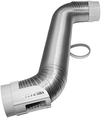 Deflecto Dryer to Vent Hookup Kit, Semi-Rigid Flexible Aluminum Duct 4 inch - Image 2