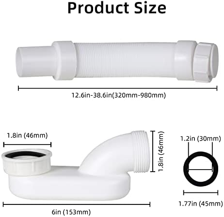 Flexible Freestanding Tub Drain Kit - Image 3
