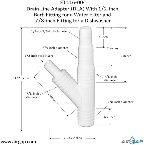 Drain Line Adapter With 1/2-inch Barb Fitting - Image 3