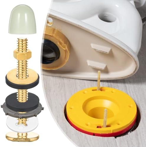 Toilet Bolts for Floor, Secure Toilet Bowl to Floors, Replacement Hardware for - Image 5