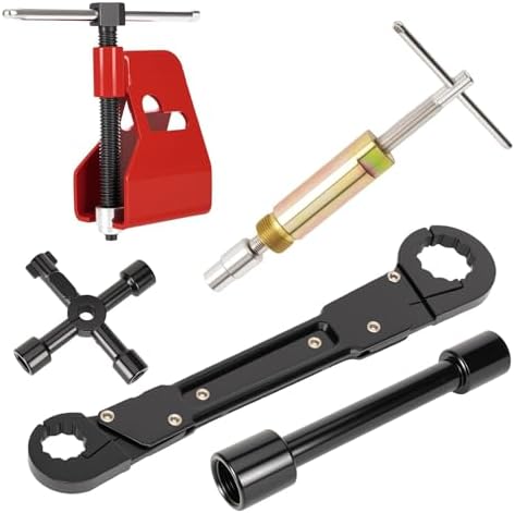 Compression Sleeve Puller & Pipe Wrench Kit Plumbing Tools, Angle Stop Wrench by Unknown