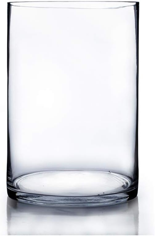 WGV Cylinder Vase Bulk, Width 8", Height 12", Floral Container, Planter by WGVInternational-OpusGlassware
