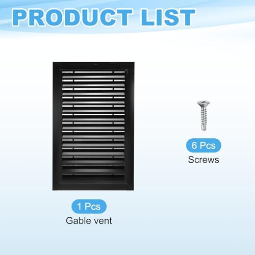 PATIKIL 22 x 14 Inch Gable Vent, 12 x 20 Inch Duct Opening Size - Image 3