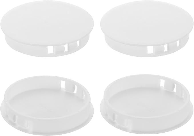 uxcell 4Pcs Plastic Hole Plugs, 60mm Flush Type Panel Plugs, Round Snap by uxcell