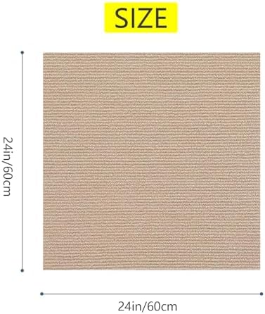24 * 24in Peel and Stick Carpet Tiles, Self Adhesive Floor Squares - Image 2