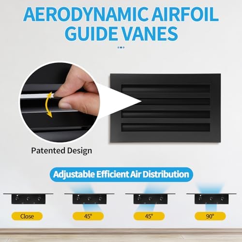 14x8 Modern AC Vent Cover, Decorative Air Vent Register Grille - Image 2