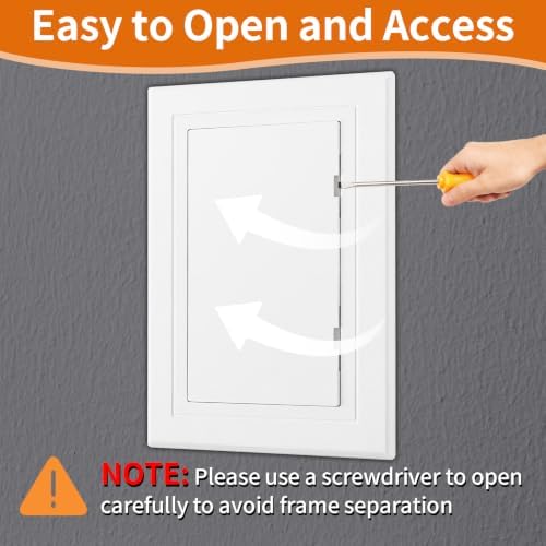 Drywall Access Panel 4×6 in, Plastic Wall Hole Cover - Image 3