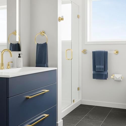 Gatco 5732 Clarion Towel Ring | Wall Mount Bathroom Hand Towel Holder, Modern - Image 5
