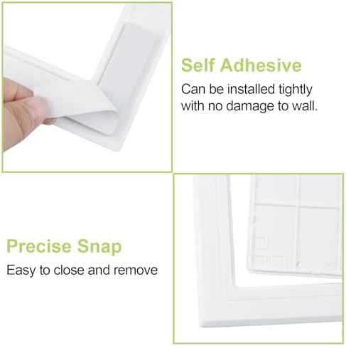 2Pcs Self Adhesive Access Door Panels, 4 x 6 inch Surface-Mounted Wall Hole - Image 4
