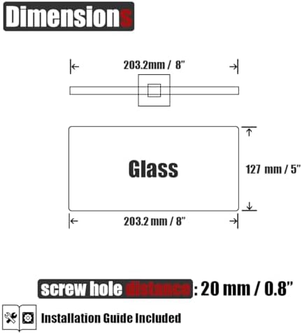 JQK Bathroom Glass Shelf Chrome, Tempered Glass Shower Storage 8 by 5 inches - Image 3