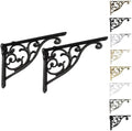 Khtumeware Ornate Decorative Shelf Brackets, 12 inch Big wall Mounted Shelving by khtumeware